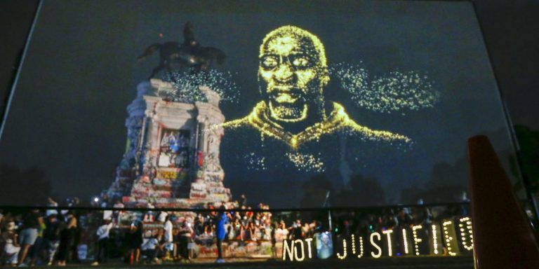 BIG BROTHA: George Floyd Family Unveils Hologram Overlooking Va. Monument