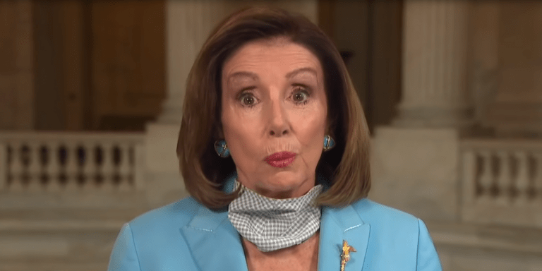 Pelosi Backs Mob That Tore Down Columbus Statue