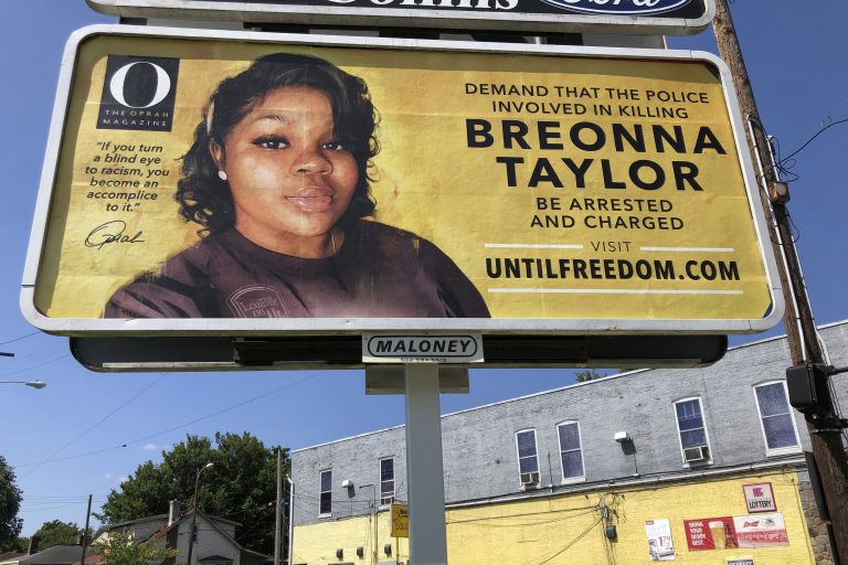 Oprah Sponsors Billboards Calling for Indictments in Breonna Taylor Case