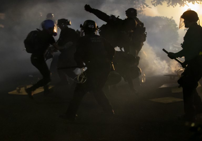 Portland Rioters Set Fire to County Gov’t Building