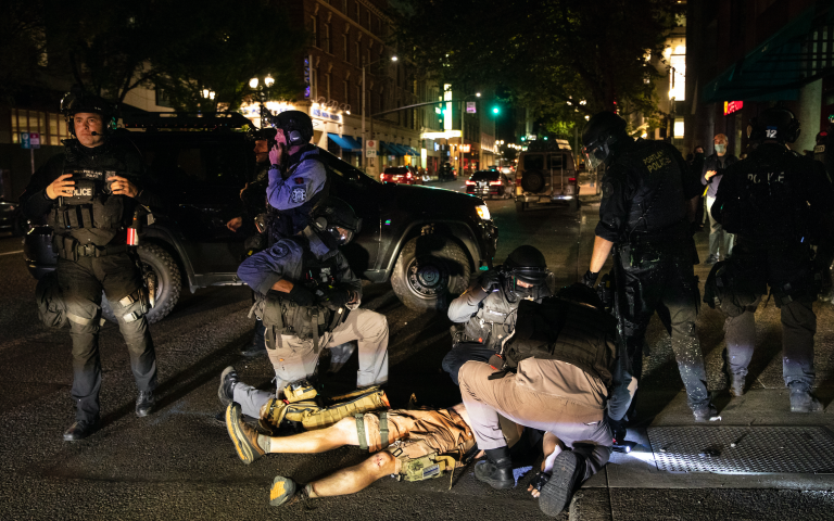 UPDATE: Opponents Clash, 1 Dead, as 600-Vehicle Trump Parade Drives Through Portland