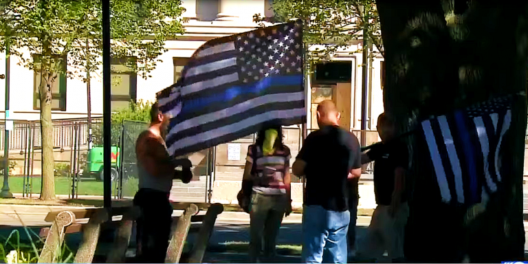 ‘Back the Blue’ Supporters Flood Kenosha’s Streets