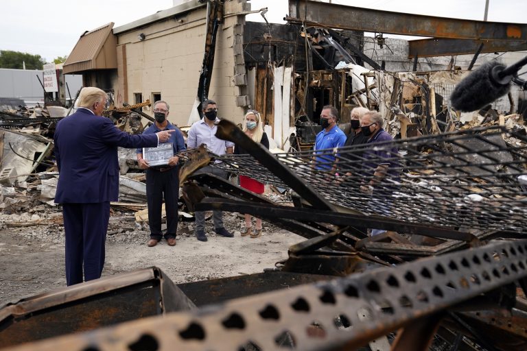 Trump Visits Kenosha Against Wishes of Leftist Local Political Leaders