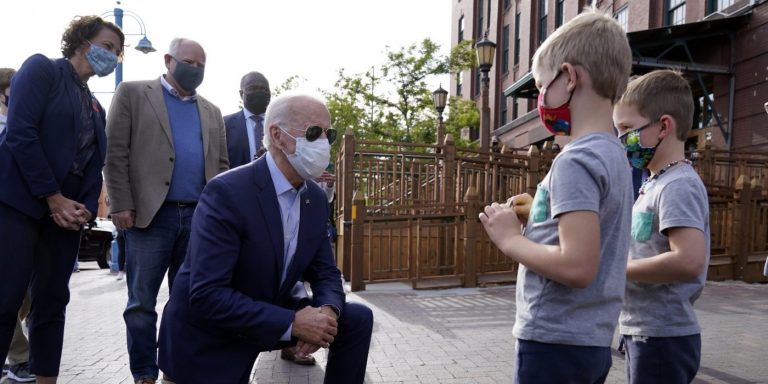 Biden Draws Crowd of 200 on Campaign Trail, Largest Real Audience Since March
