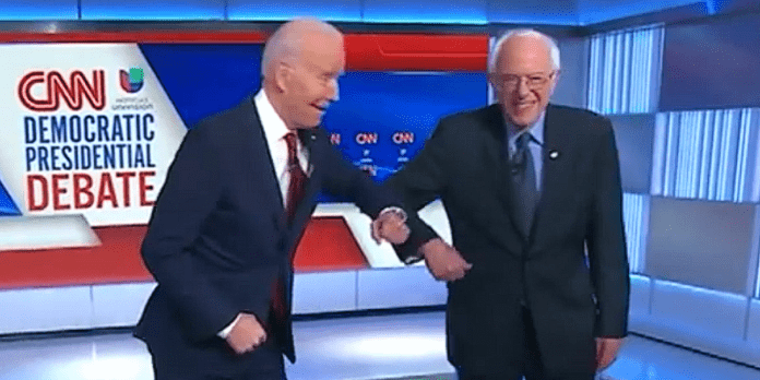 Joe Biden and Bernie Sanders
