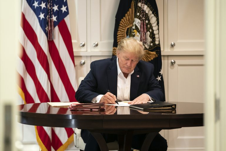 Doctor: Trump Improving, But Not ‘Out of the Woods’ Yet