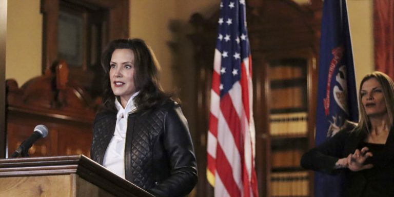 Michigan Gov. Whitmer Blames Alleged Kidnapping Plot on Trump’s Rhetoric