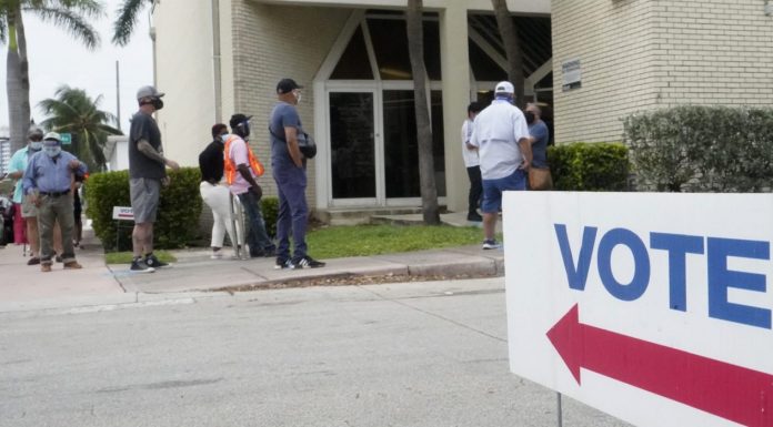Early voting site in Miami