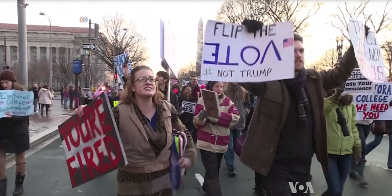 anti-trump protesters