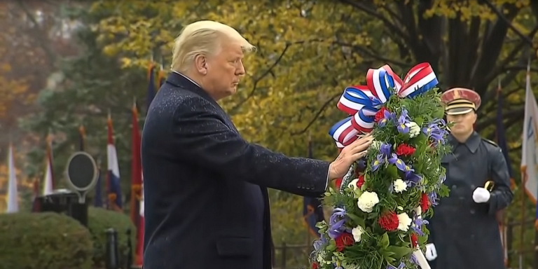 Trump Honors Fallen Soldiers at Arlington