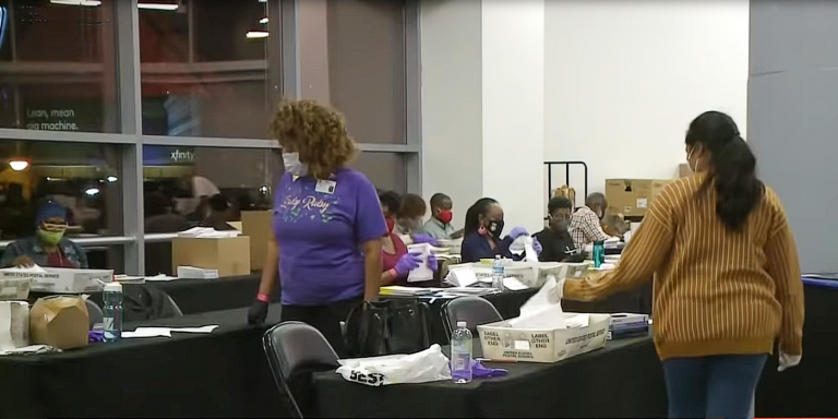 Fulton County Officials Briefly Close Polling Stations after Purported Russian Bomb Threats