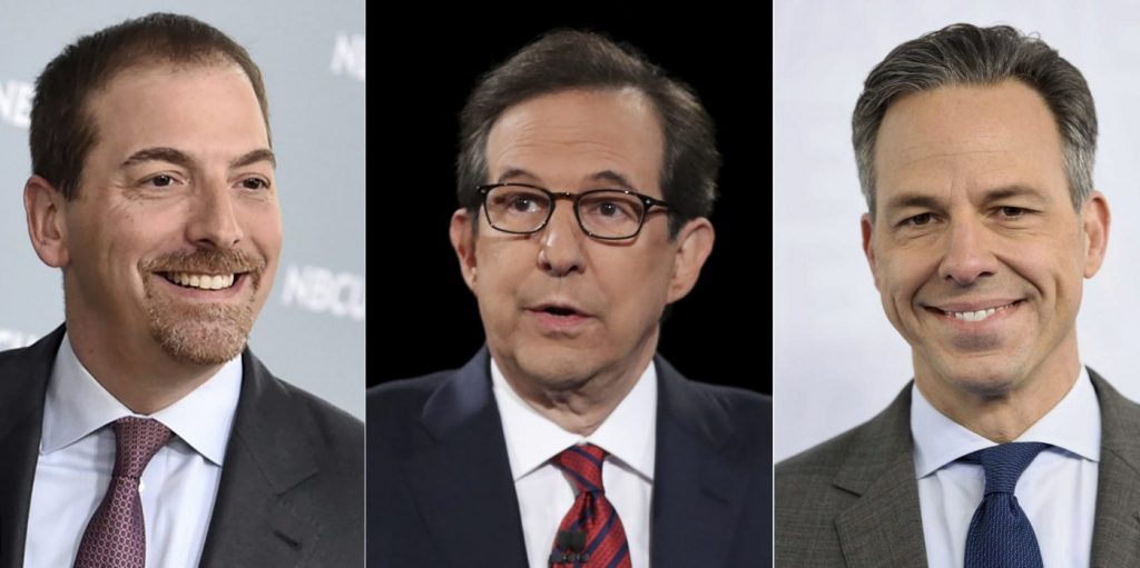 Chuck Todd, Chris Wallace and Jake Tapper
