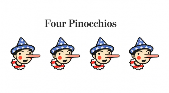 Four Pinocchios