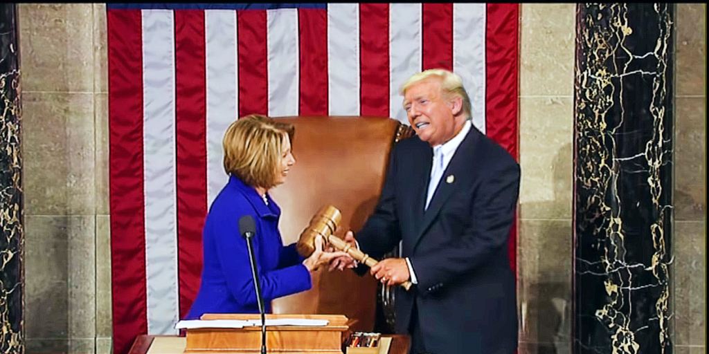 Nancy Pelosi and Donald Trump