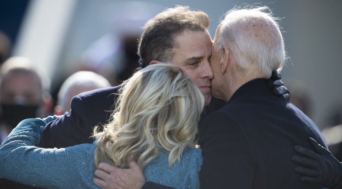 Hunter, Jill and Joe Biden