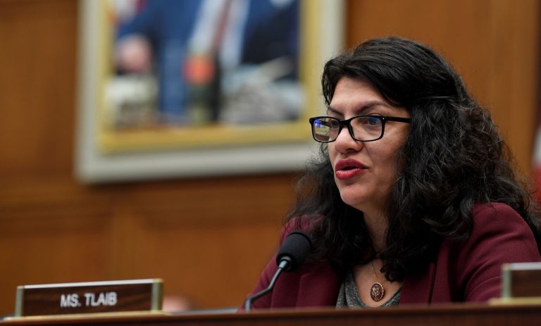 Tlaib Runs Away from Questions about Alleged Anti-Semitism