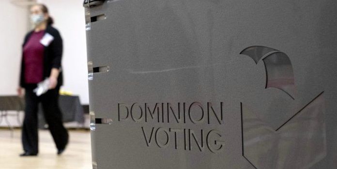 Dominion Voting ballot scanner