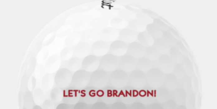 Let's Go Brandon golf ball