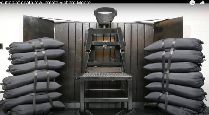 Execution of death row inmate Richard Moore
