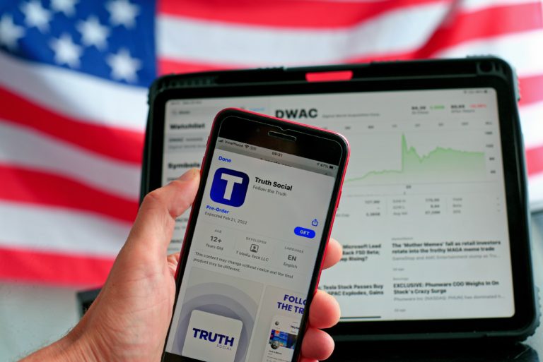 Trump’s Truth Social Stock Nearly Doubles in Value after Going Public