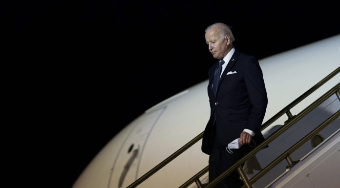 Biden on Air Force One