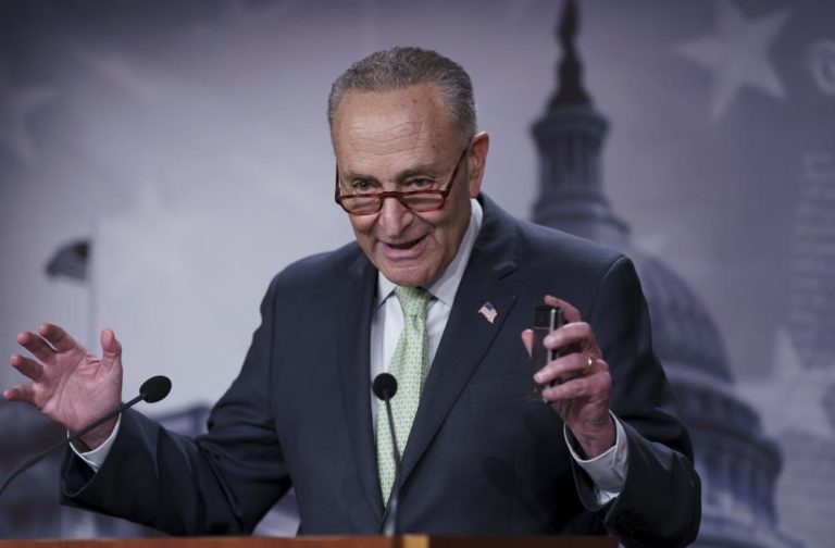 ‘Any Other Subject?’ Schumer Goes Mum When Pressed About Biden’s Pardon