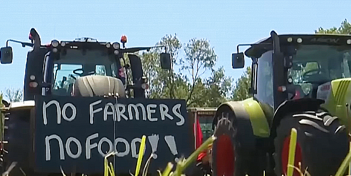 Dutch farmers protest