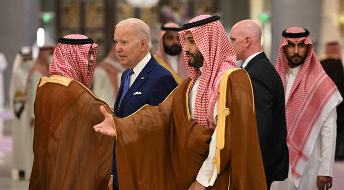 Biden meeting with Middle Eastern leaders (Photo by the AP)
