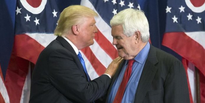Newt Gingrich, Trump