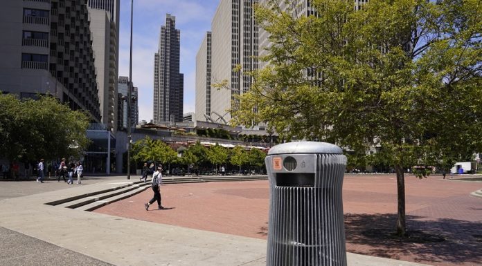 San Francisco Costly Trash Cans (Photo by the AP)
