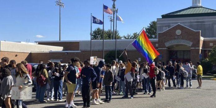 student trans protest