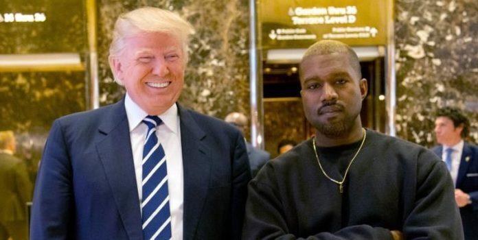 President Donald Trump and Kanye West