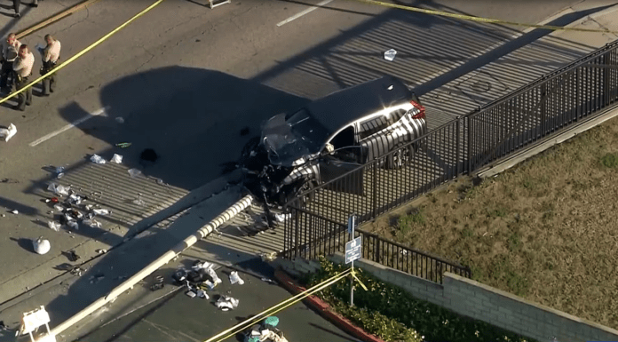 LAPD car crash