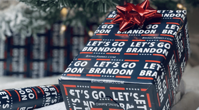 Lets Go Brandon wrapping paper