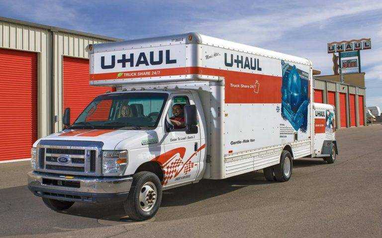U-Haul Drives Through Crowd of Protestors