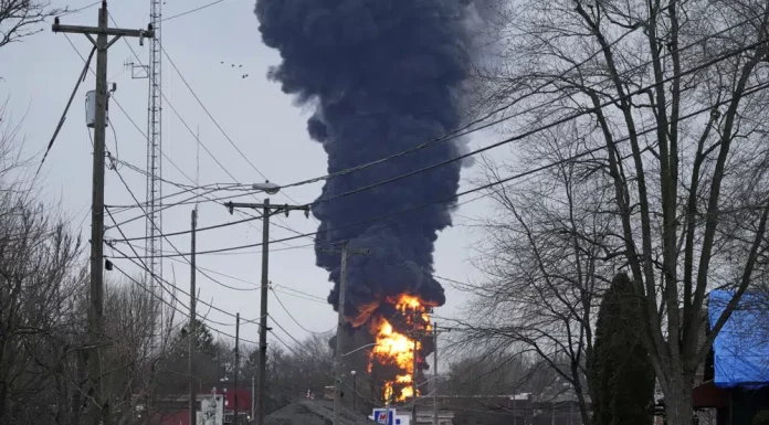 Ohio train explosion