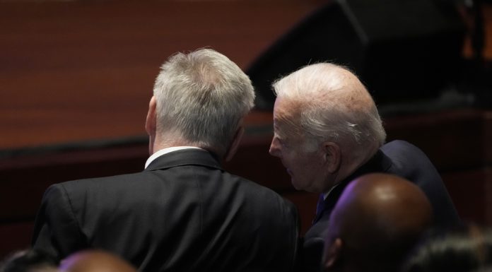 Kevin McCarthy and Joe Biden