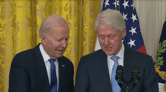 Joe Biden and Bill Clinton