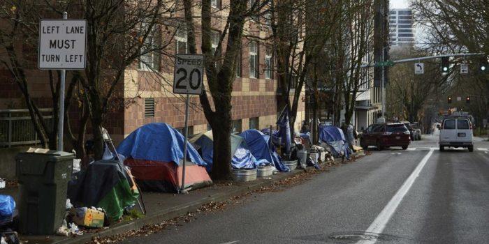 homeless Portland