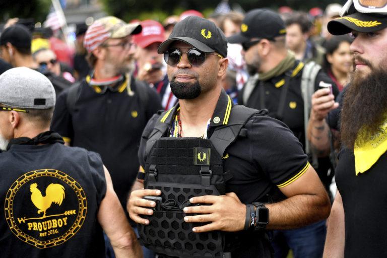 Proud Boys Leader Says Warrant Issued for His Arrest after Judge Found Him in Contempt