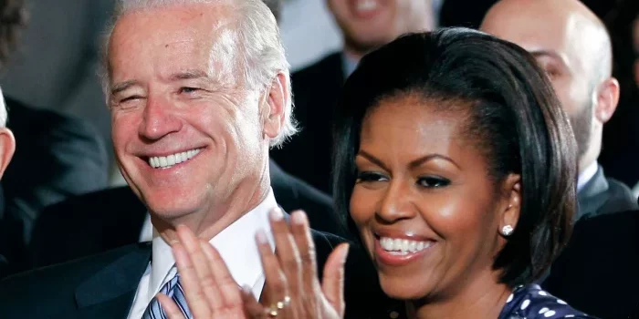 Joe Biden and Michelle Obama