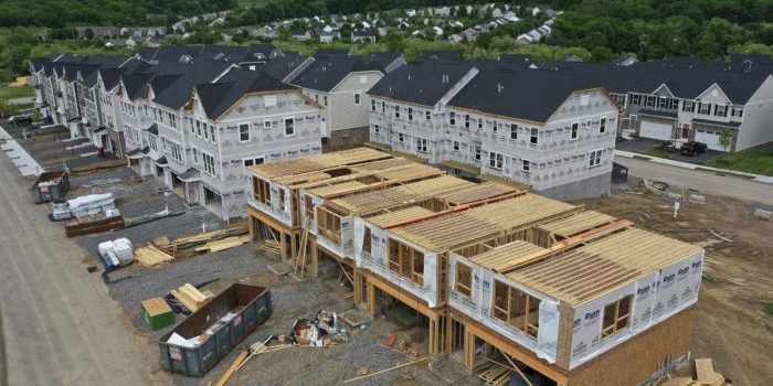 Townhomes under construction