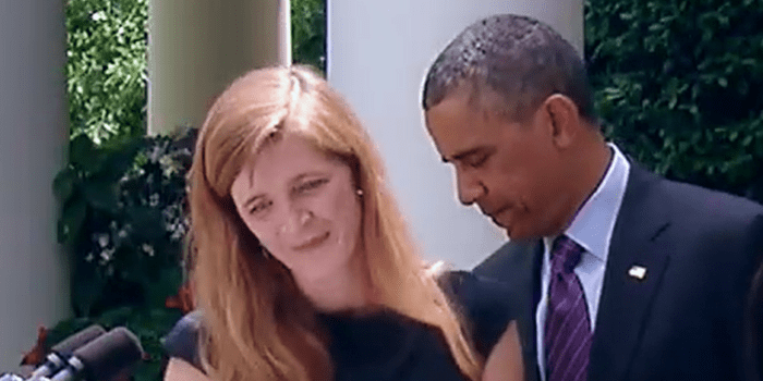 Samantha Powers and Barack Obama