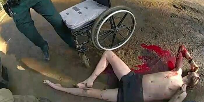 A wheelchair-bound man was shot and paralyzed by undercover BLM agents earlier this year.