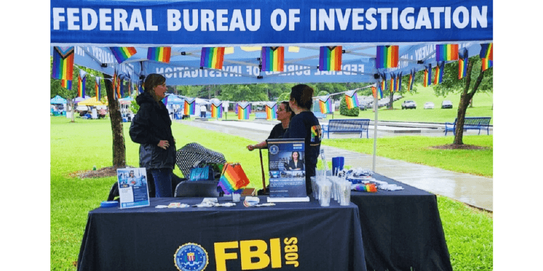 FBI pride tent
