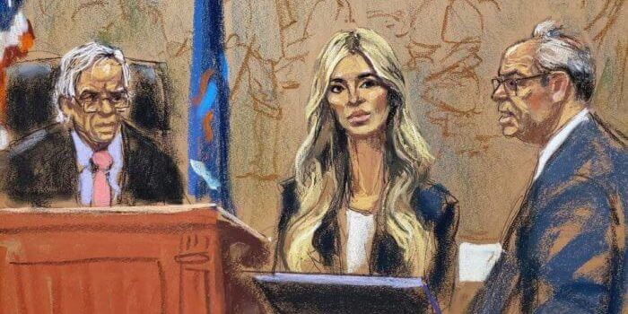 Courtroom sketch of Ivanka Trump