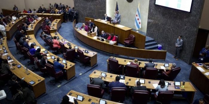 Chicago City Council chambers