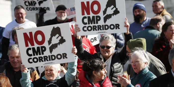 No CMP Corridor rally in Maine