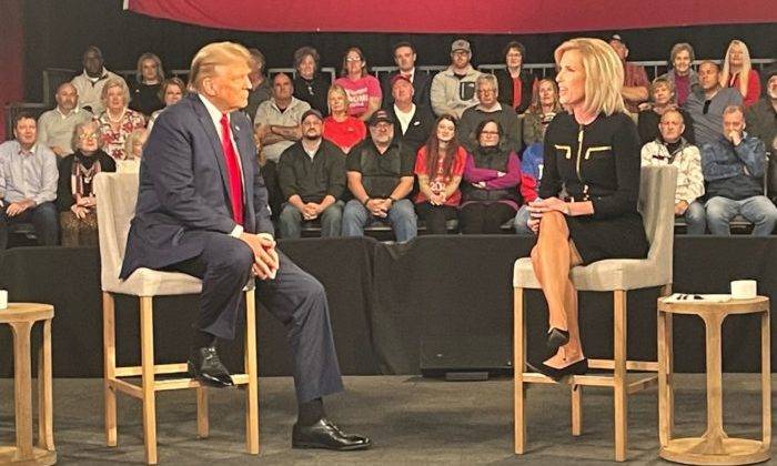 Donald Trump participated in a town hall on Feb. 20 hosted by Laura Ingraham.
