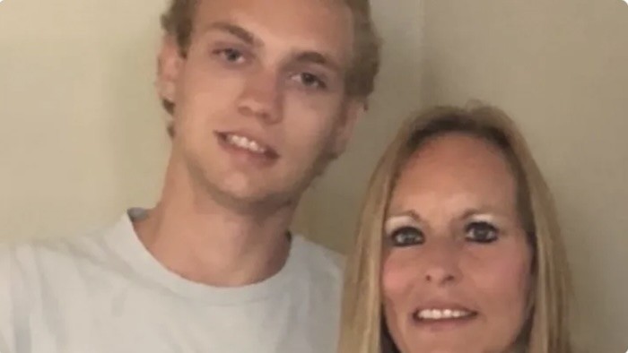 Kyle Spitze and his mother, Melanie Spitze.